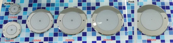 2023 Supler 슬림 8mm 316 SS 수지 충전 WiFi 제어 LED 수중 수영장 조명(원격 제어 포함)