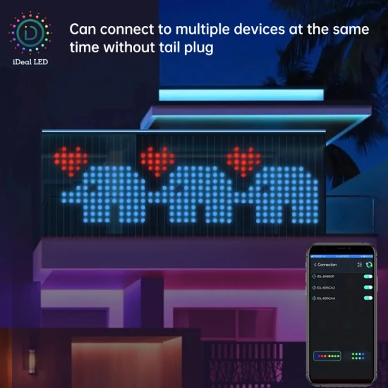 APP 심포니 커튼 스트링 조명 블루투스 DIY 프로그래밍 축제 장식 스트링 조명